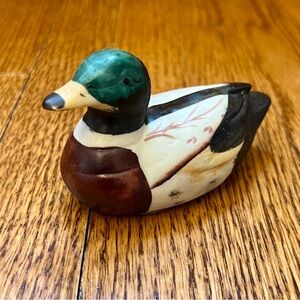 Vintage Giftco Playing Cards Mallard Duck Wooden Two Deck Card Case replacement
